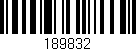 Código de barras (EAN, GTIN, SKU, ISBN): '189832'