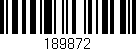 Código de barras (EAN, GTIN, SKU, ISBN): '189872'