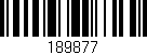 Código de barras (EAN, GTIN, SKU, ISBN): '189877'
