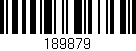Código de barras (EAN, GTIN, SKU, ISBN): '189879'