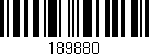 Código de barras (EAN, GTIN, SKU, ISBN): '189880'