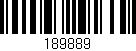 Código de barras (EAN, GTIN, SKU, ISBN): '189889'