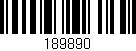 Código de barras (EAN, GTIN, SKU, ISBN): '189890'
