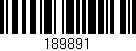 Código de barras (EAN, GTIN, SKU, ISBN): '189891'