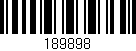 Código de barras (EAN, GTIN, SKU, ISBN): '189898'