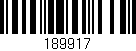 Código de barras (EAN, GTIN, SKU, ISBN): '189917'