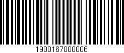 Código de barras (EAN, GTIN, SKU, ISBN): '1900167000006'