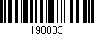 Código de barras (EAN, GTIN, SKU, ISBN): '190083'