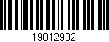 Código de barras (EAN, GTIN, SKU, ISBN): '19012932'