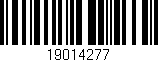 Código de barras (EAN, GTIN, SKU, ISBN): '19014277'