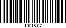 Código de barras (EAN, GTIN, SKU, ISBN): '19015.07'