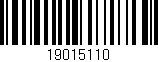 Código de barras (EAN, GTIN, SKU, ISBN): '19015110'