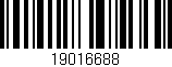 Código de barras (EAN, GTIN, SKU, ISBN): '19016688'