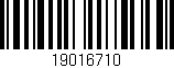 Código de barras (EAN, GTIN, SKU, ISBN): '19016710'