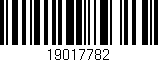 Código de barras (EAN, GTIN, SKU, ISBN): '19017782'