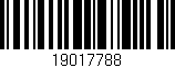 Código de barras (EAN, GTIN, SKU, ISBN): '19017788'