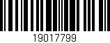 Código de barras (EAN, GTIN, SKU, ISBN): '19017799'