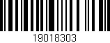 Código de barras (EAN, GTIN, SKU, ISBN): '19018303'