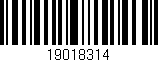 Código de barras (EAN, GTIN, SKU, ISBN): '19018314'