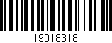 Código de barras (EAN, GTIN, SKU, ISBN): '19018318'