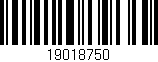 Código de barras (EAN, GTIN, SKU, ISBN): '19018750'
