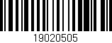 Código de barras (EAN, GTIN, SKU, ISBN): '19020505'