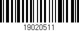Código de barras (EAN, GTIN, SKU, ISBN): '19020511'