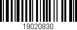 Código de barras (EAN, GTIN, SKU, ISBN): '19020830'