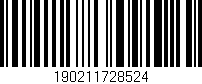 Código de barras (EAN, GTIN, SKU, ISBN): '190211728524'