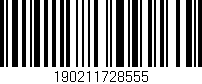 Código de barras (EAN, GTIN, SKU, ISBN): '190211728555'