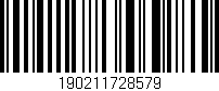 Código de barras (EAN, GTIN, SKU, ISBN): '190211728579'