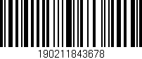 Código de barras (EAN, GTIN, SKU, ISBN): '190211843678'