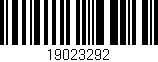 Código de barras (EAN, GTIN, SKU, ISBN): '19023292'