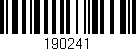 Código de barras (EAN, GTIN, SKU, ISBN): '190241'