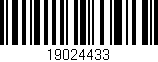 Código de barras (EAN, GTIN, SKU, ISBN): '19024433'