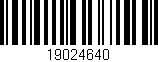 Código de barras (EAN, GTIN, SKU, ISBN): '19024640'