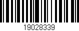 Código de barras (EAN, GTIN, SKU, ISBN): '19028339'