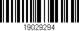 Código de barras (EAN, GTIN, SKU, ISBN): '19029294'