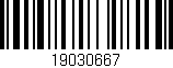 Código de barras (EAN, GTIN, SKU, ISBN): '19030667'