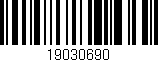 Código de barras (EAN, GTIN, SKU, ISBN): '19030690'