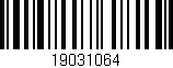 Código de barras (EAN, GTIN, SKU, ISBN): '19031064'