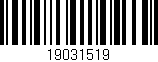 Código de barras (EAN, GTIN, SKU, ISBN): '19031519'