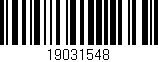 Código de barras (EAN, GTIN, SKU, ISBN): '19031548'