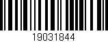 Código de barras (EAN, GTIN, SKU, ISBN): '19031844'
