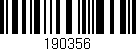 Código de barras (EAN, GTIN, SKU, ISBN): '190356'
