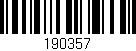 Código de barras (EAN, GTIN, SKU, ISBN): '190357'