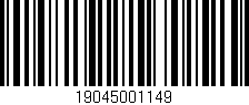 Código de barras (EAN, GTIN, SKU, ISBN): '19045001149'
