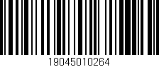 Código de barras (EAN, GTIN, SKU, ISBN): '19045010264'