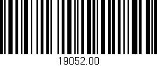 Código de barras (EAN, GTIN, SKU, ISBN): '19052.00'