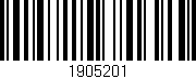 Código de barras (EAN, GTIN, SKU, ISBN): '1905201'